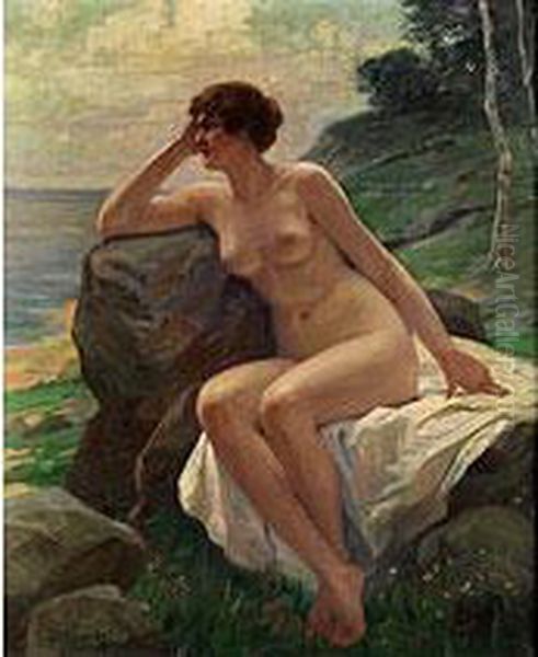 Frauenakt Am Meeresstrand - view 1