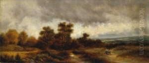 Landschaft Im Dachauer Moos. by Eduard I Schleich
