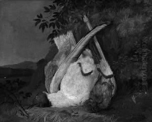 Jagdstillleben Mit Erlegten Vogeln by Eduard Ii Schleich