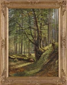 Waldinneres. by Hans Schleich