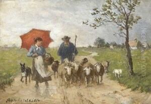 Schafer Und Magd Auf Dem
Feldweg. Schafer Und Magd Auf Dem
Feldweg.