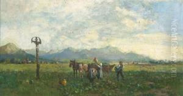 Gathering Cabbages - view 1