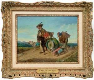 Kleiner Wanderzirkus In Weiter Landschaft
