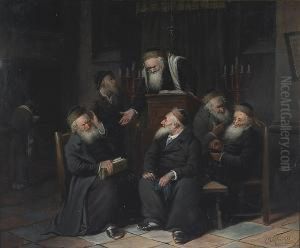 Ein Meinungsaustausch (an 
Exchange Of Views); Also A Companion Painting Attributed To The Same 
Hand