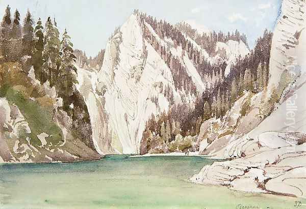 A Pieninek a Dunajec partjan, 1860 - view 1
