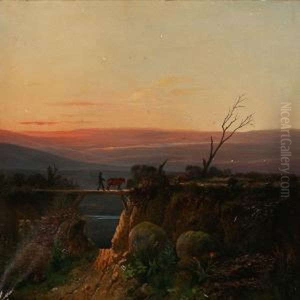 Landscape With Sunset - view 1