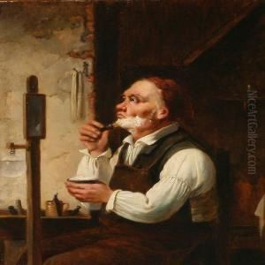 An Elder Gentlemanman Shaving