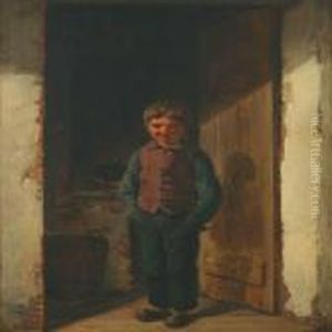 Boy In A Door by Christian Andreas Schleisner
