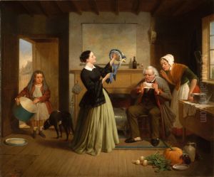 The New Bonnet by Francis W. Edmonds