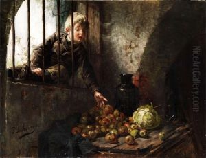 Der Knabe Am Kellerfenster by Felix Schlesinger