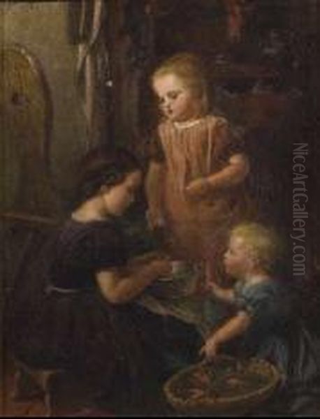 Children Preparing Carrots - view 1