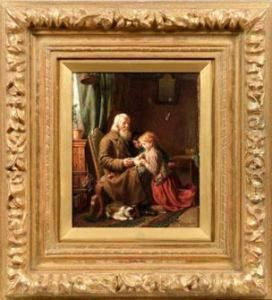 Die Lesestunde by Felix Schlesinger