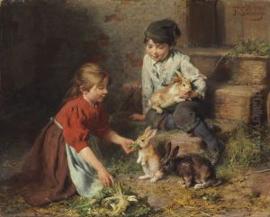 Futterung Der Kaninchen