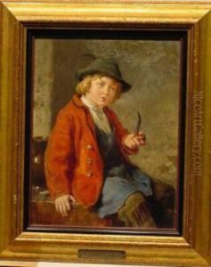 Boy With Pipe by Felix Schlesinger