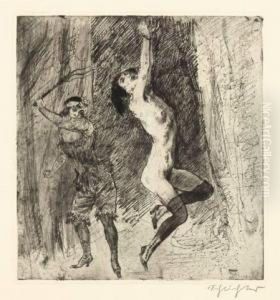 Auspeitschung by Rudolf Schlichter