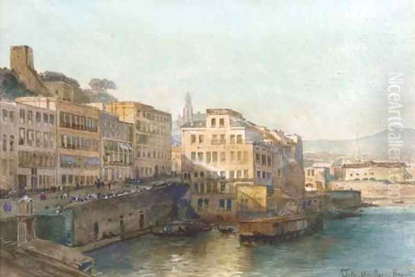 Along a Napolitan quay - view 1