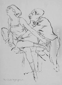 Die Verfuhrung by Rudolf Schlichter