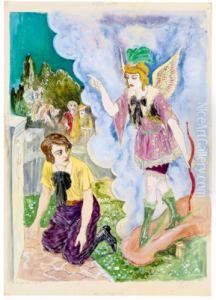 Orpheo Und Heros Jugendstil by Rudolf Schlichter