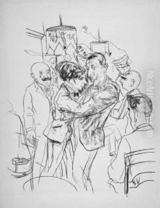 Kneipenszene by Rudolf Schlichter