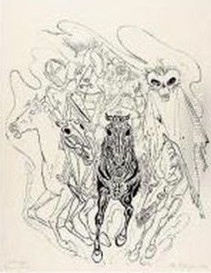 Apokalypse - Die Vier Reiter (apocalypse - The Four Riders) by Rudolf Schlichter