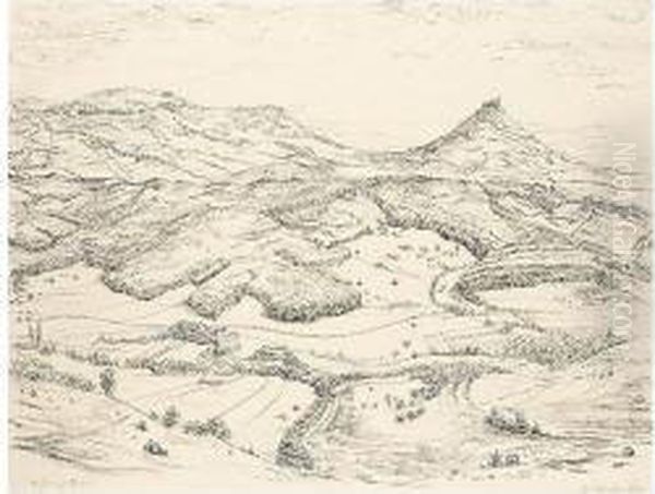 I) Gebirgsstock (mountain Landscape) - view 1