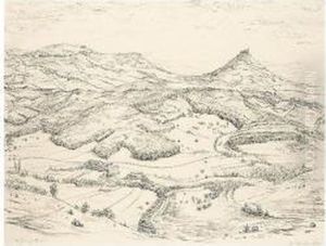 I) Gebirgsstock (mountain Landscape) by Rudolf Schlichter