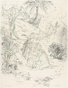 Verangstigtes Paar (frightened Couple) by Rudolf Schlichter