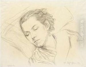 Schlafende (speedy Schlichter) (sleeping Woman - Speedy Schlichter) by Rudolf Schlichter