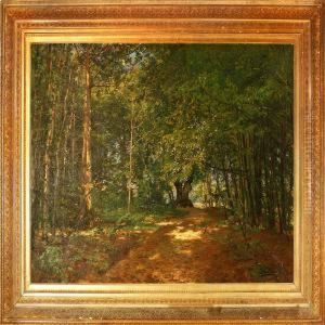 Sommer Evening From Ordrup Scrub, Denmark by Carl Schlichting-Carlsen