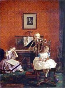 Military Aspirations otherwise known as Music hath Charms by William Maw Egley