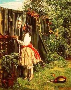 Talking Through the Fence by William Maw Egley