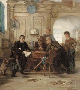 Eine Politische Diskussion by Carl Schlosser