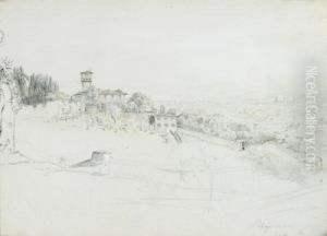 Due Vedute Di Casa Di Campagna Presso Dresda by Johann Bernhard Schmelzer