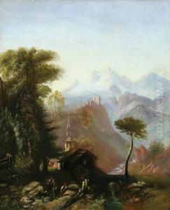 View Of St. Nicolli by Mathias Schmid