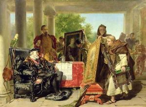 Charles V 1500-58 at the Monastery of Yuste by Alfred Elmore