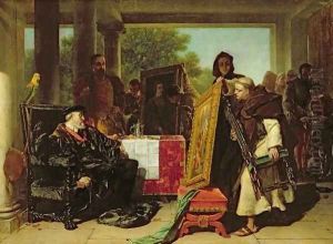 Emperor Charles V 1500-58 at the Convent of Yuste by Alfred Elmore