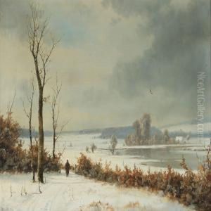 Winter Landscape by Alexander Schmidt