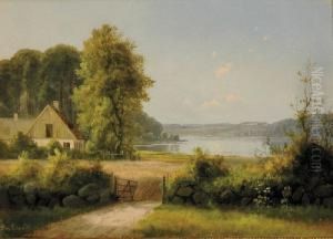 Cottage By The Lake by Alexander Schmidt