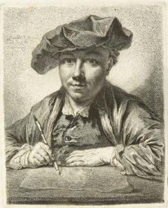 Schmidt, Zeichnend by Georg Friedrich Schmidt