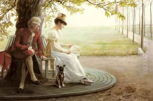 Courtship by Felix Friedrich Von Ende