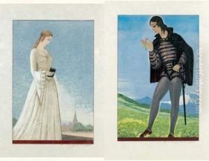 [femme Troubadour ; Homme Troubadour]. Vers 1925