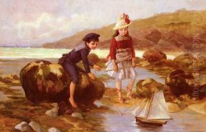 Enfants Pechant by Charles Jean Auguste Escudier