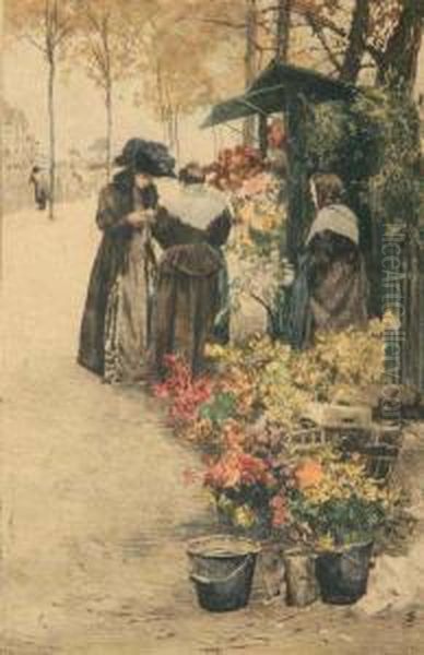 A Flowermarket - view 1