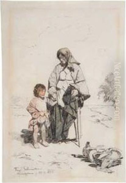 Peasant Woman And Child - view 1