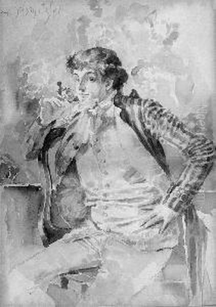 L. "rosenkavalier". Aquarell. Sign.
Ba: 24 X 17 Cm. Rahmen - view 1