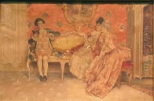 Love Sonnets In The Parlor by Leopold Schmutzler