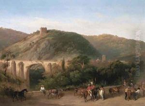 View of Aguas Calientes, Mexico by Daniel Thomas Egerton