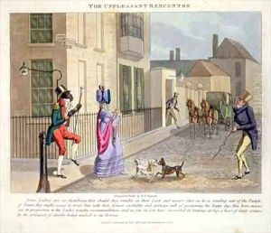 The Unpleasant Rencontre from Fashionable Bores or Coolers in High Life by Daniel Thomas Egerton
