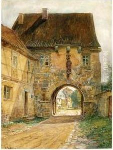 Klostertor In Leil by Hermann Schnee