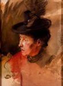 Femme Chapeautee by Emile Schneider